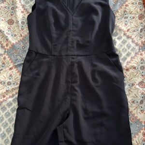 Elegant Navy Blue Sleeveless Jumpsuit